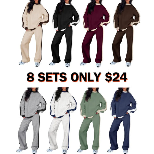 Women's 2 Piece Outfit Fleece Sweatsuit