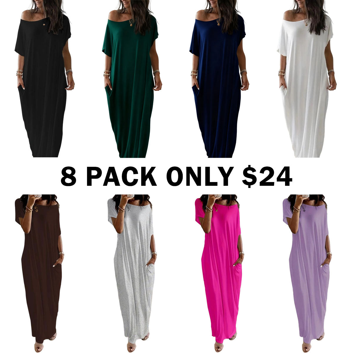 Batwing Sleeve Lounge Dress