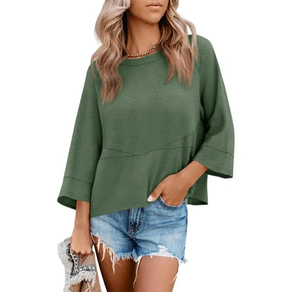 3/4 Batwing Sleeve Tops