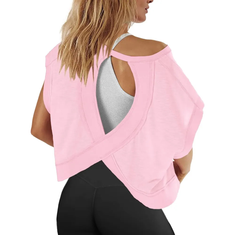 Women’s Open Back Workout Tops