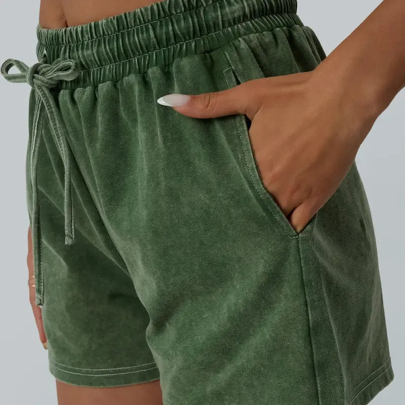 Women's Y2K Fade Craft Acid Wash 2-Piece Set