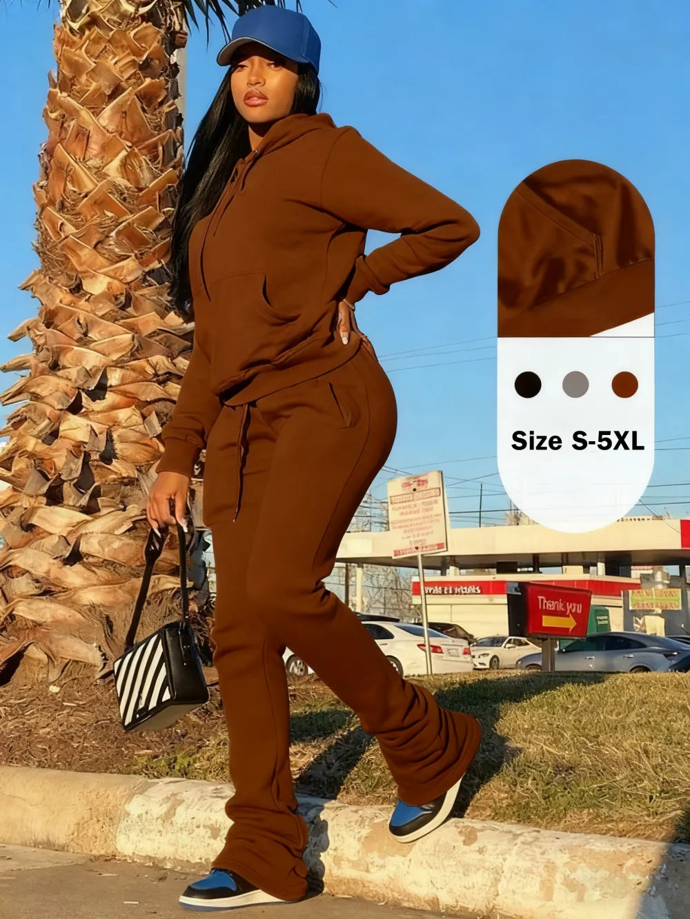 Womens Sweatshirt 2 Piece Pants Set