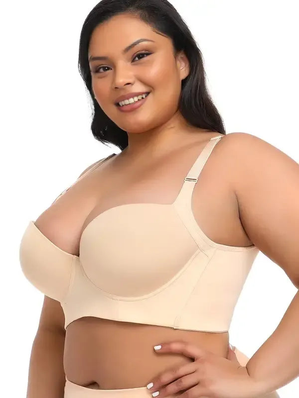 Plus size girls' bra, comfortable, slimming and anti-sagging