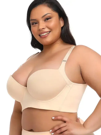 Plus size girls' bra, comfortable, slimming and anti-sagging