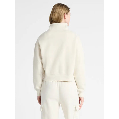 Fleece Half Zip Pullover & Cargo Wide-Leg Pants 2-Piece Set