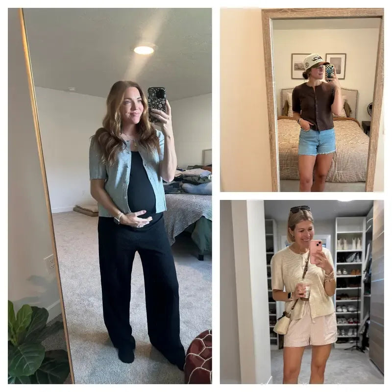 Women's Short Sleeve Cardigan