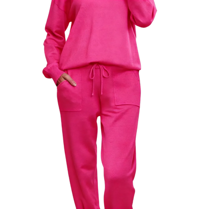 Long Sleeve Knit Loungewear Set