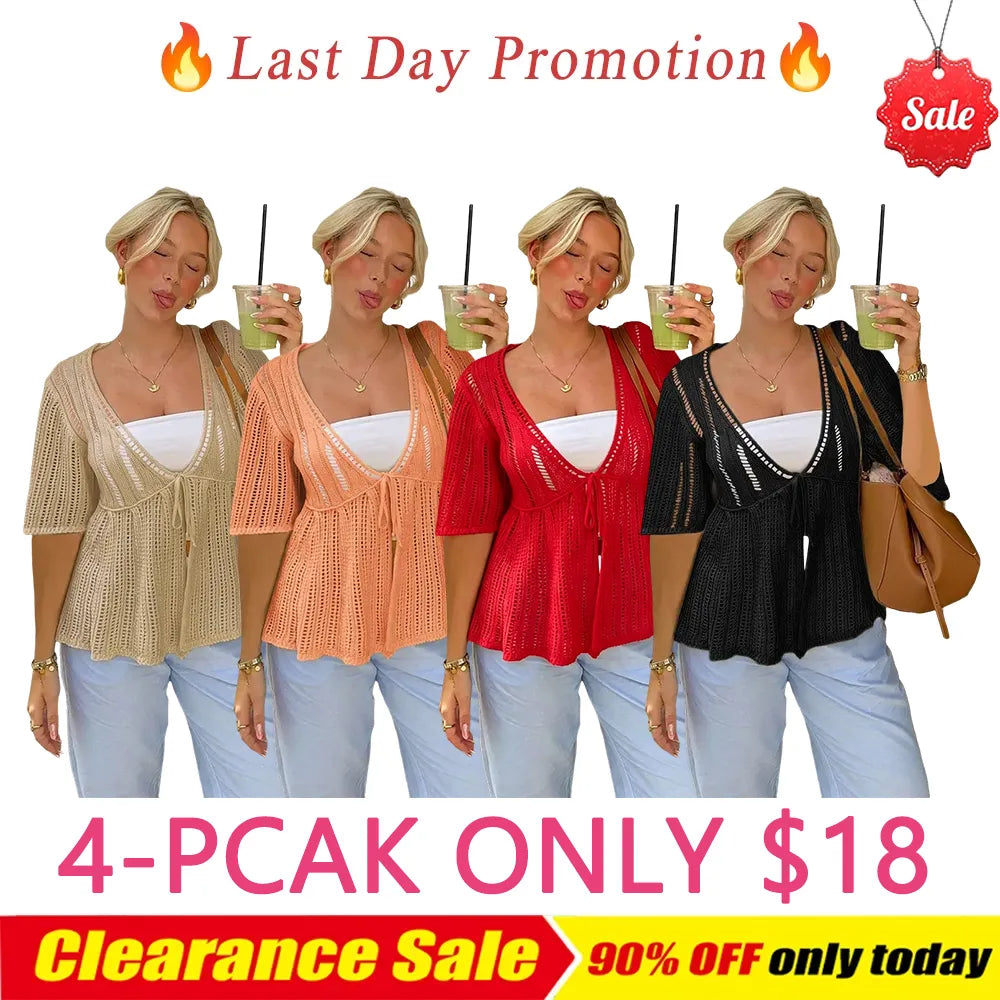 Women's Summer New Loose Casual Basic Knit Cardigan