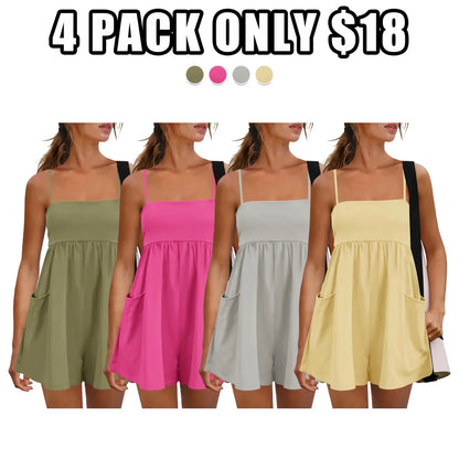 Women's Summer Cotton One Piece Jumpsuit