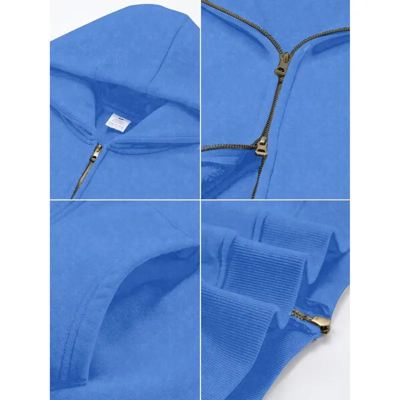 Unisex Oversized zip up hoodie