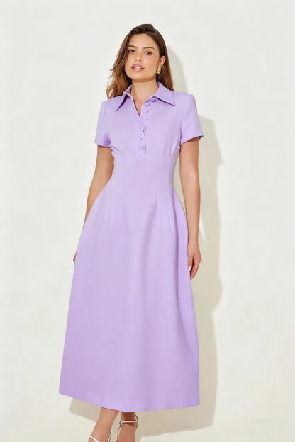 The Ultimate Muse Collared Midi Dress
