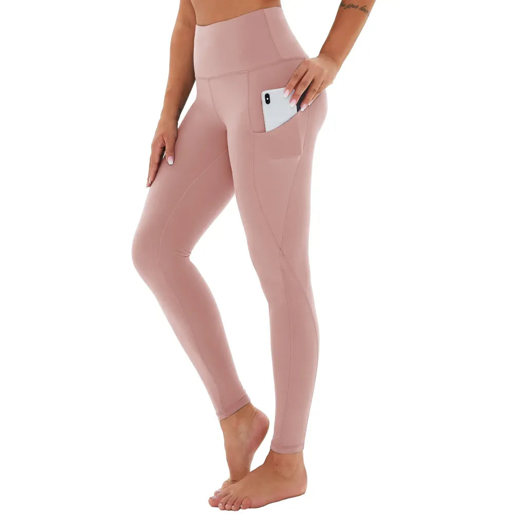 Women's High Waisted Tummy Control 4/8 Pack Leggings with Pockets