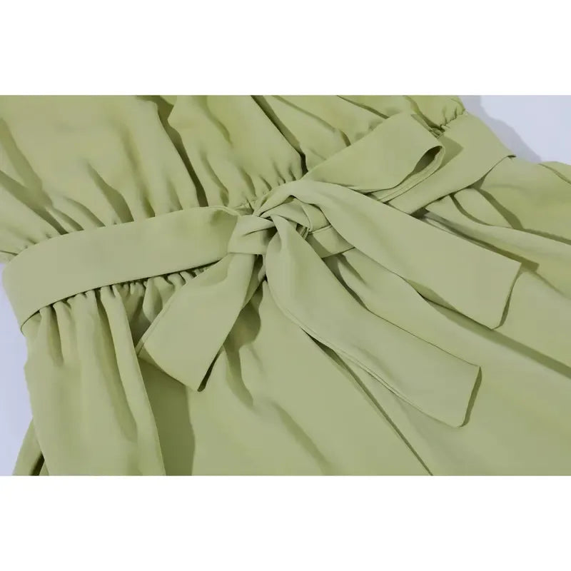 Women's Summer And Autumn Short Sleeved Jumpsuit