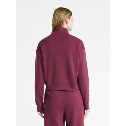 Fleece Half Zip Pullover & Cargo Wide-Leg Pants 2-Piece Set
