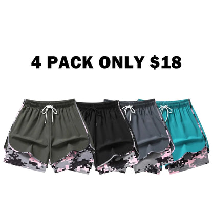 women’s casual athletic shorts with built-in liner