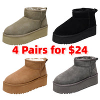 4-Pairs (Taupe,Black,Chestnut,Grey)