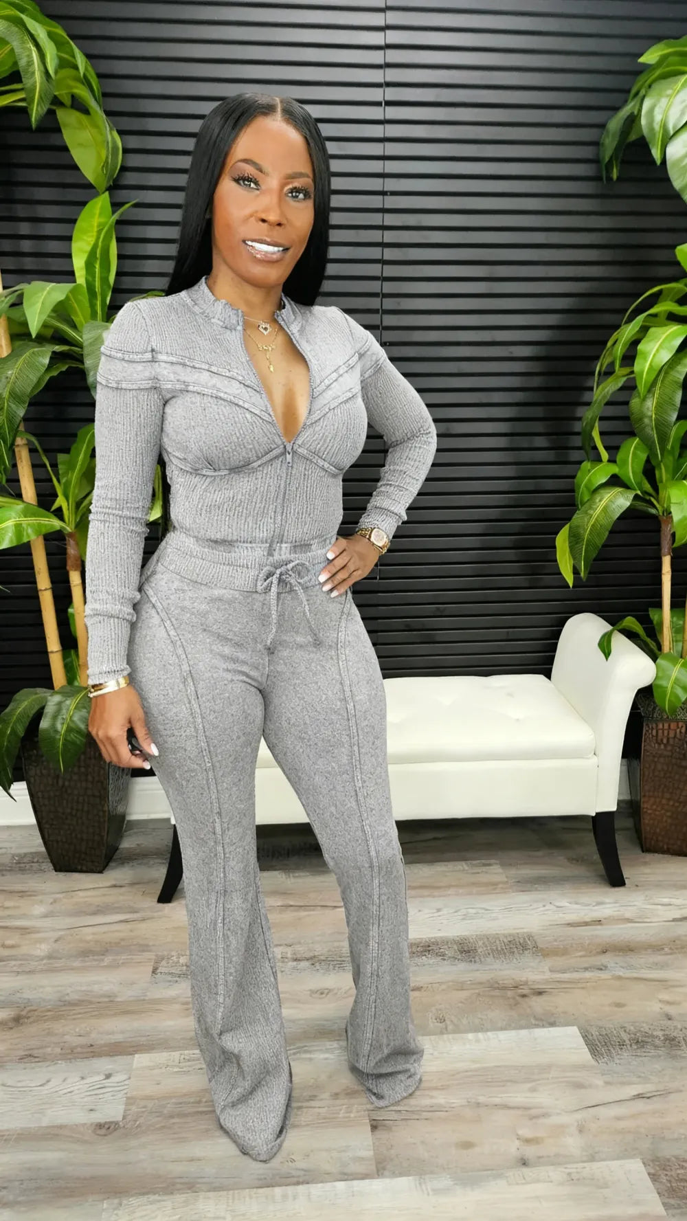 Out Of Line Mineral Wash Pant Set
