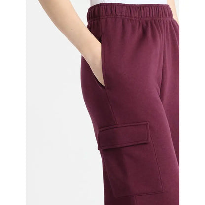 Fleece Half Zip Pullover & Cargo Wide-Leg Pants 2-Piece Set