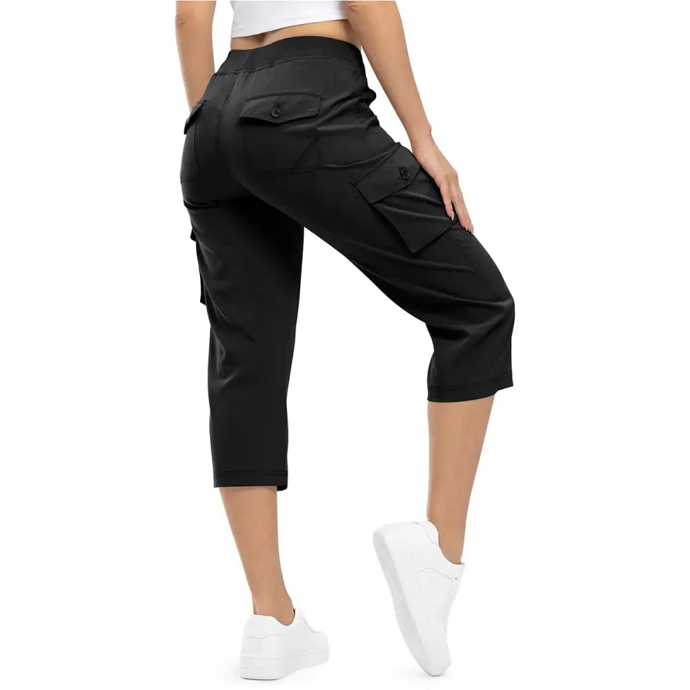 Women's Lightweight Capris Hiking Pants 6 Pockets