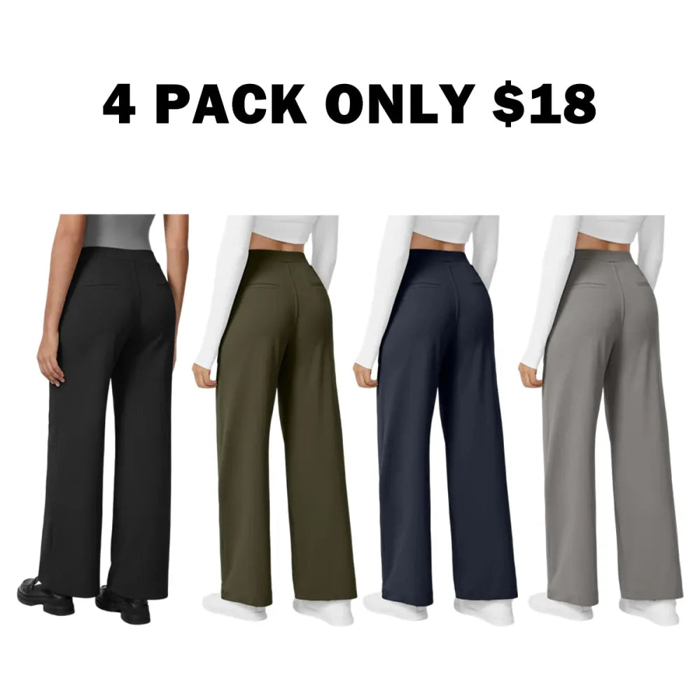 Flex DayStretch High Waisted Pocket Straight Leg Work Pants