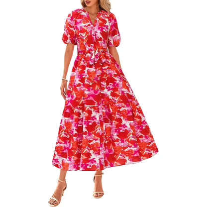 Women Summer Floral Maxi Dresses