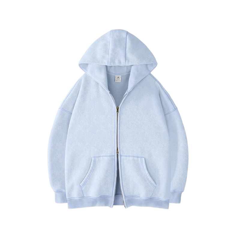 Unisex Oversized zip up hoodie