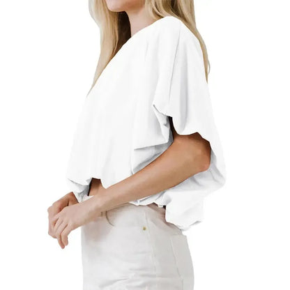 Women's Summer Crewneck Crop Tops