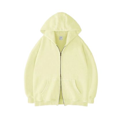Unisex Oversized zip up hoodie