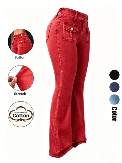 Women's Pocket Stretchy Jeans