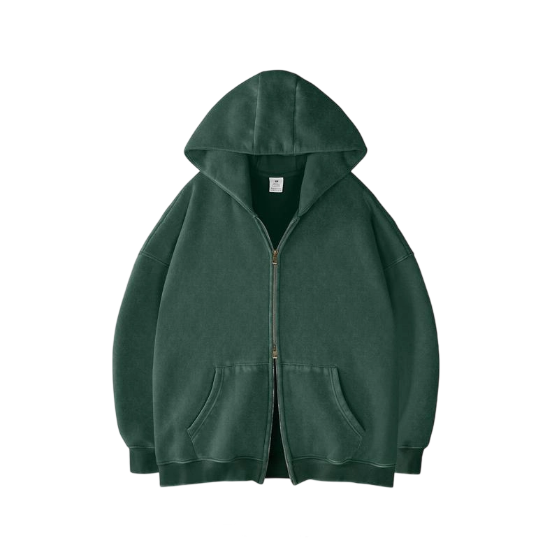 Unisex Oversized zip up hoodie