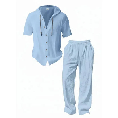 Men’s lightweight two-piece set with a hood
