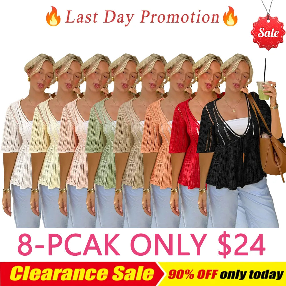 Women's Summer New Loose Casual Basic Knit Cardigan