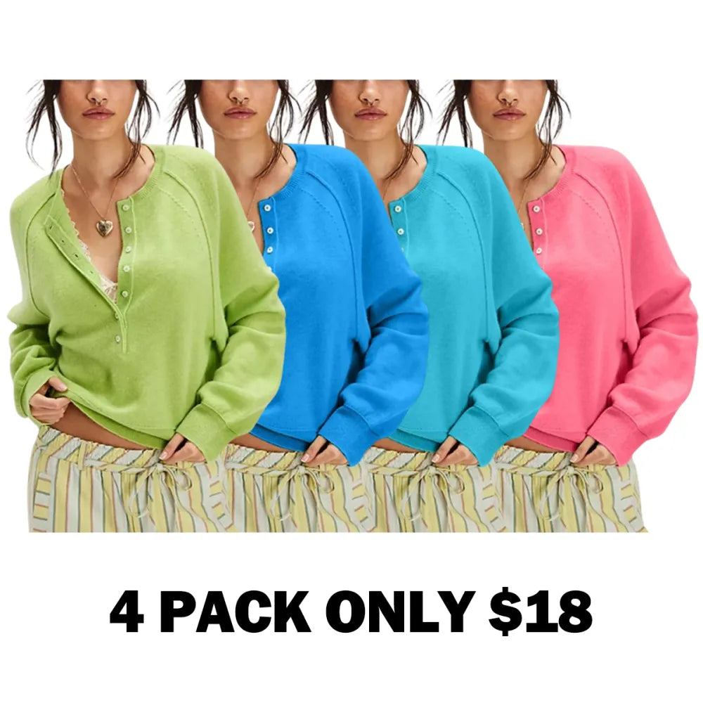 Women's Long Sleeve Knitting Sweater Tops