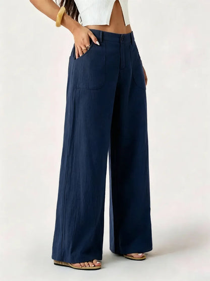 Women's Classical Linen Palazzo Pants
