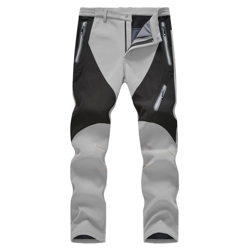 Men's Waterproof Pants Insulated Cold weather Hiking Winter Snow Ski Softshell Outdoor Pants