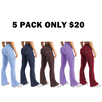 Women's Workout Flare Leggings with Pockets
