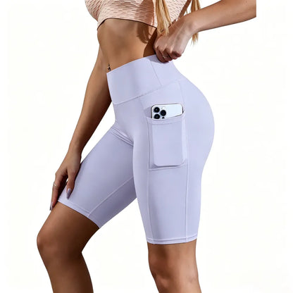High Waist Athletic Yoga Shorts