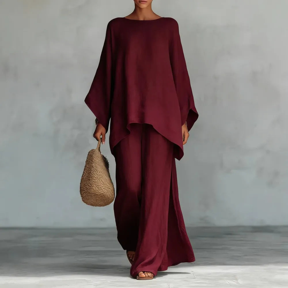 Boho Linen Two Piece Set