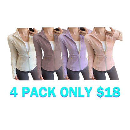 Yoga suit gold zipper version women's yoga jacket