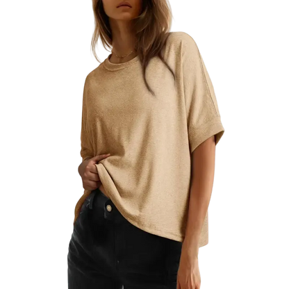 2026 New Women's Loose Fit Plus Size Basic T-Shirt