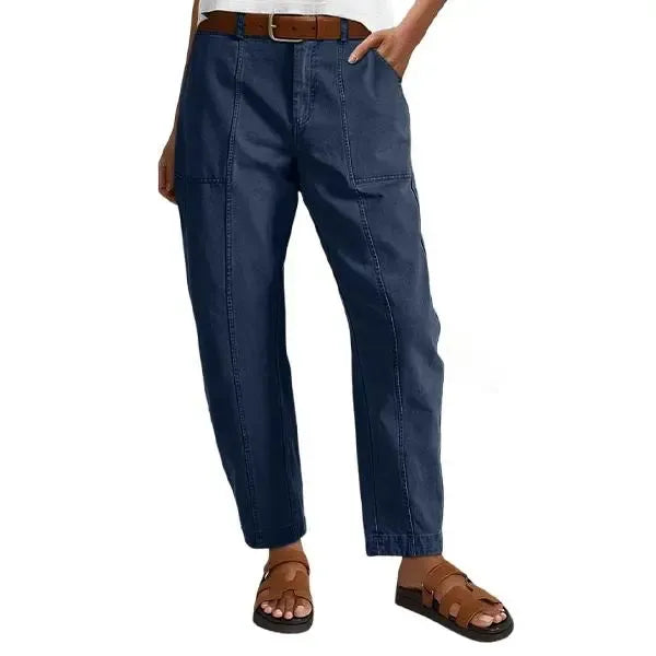 High Stretch 26.4" Inseam Baby Barrel Fit Deep Pockets Pants