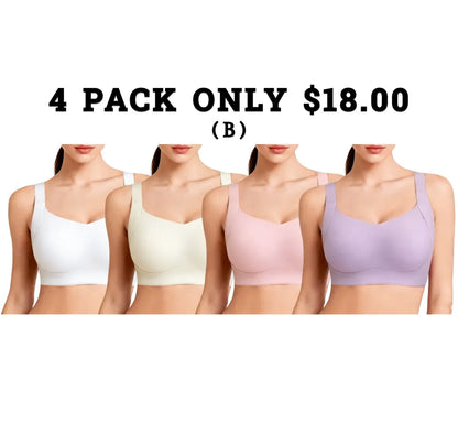Women Wireless Push Up Jelly Bra