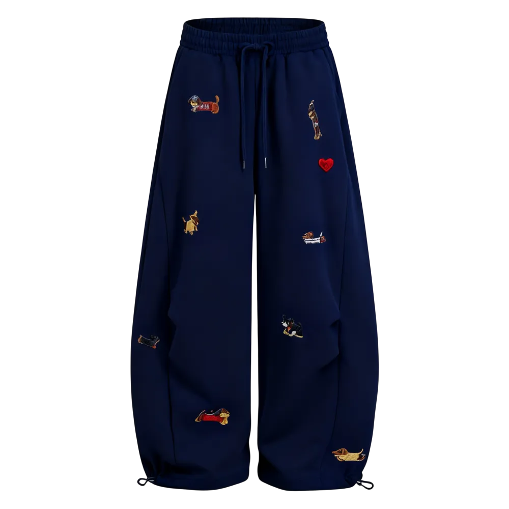 Puppy Loose Fit Tube Sweatpants