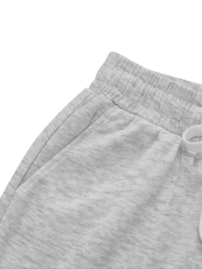 Solid Color Drawstring Pants