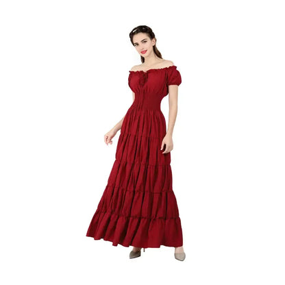 Women Medieval Irish Under Dress Retro Gown