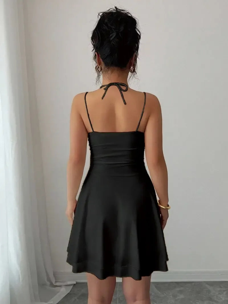 French Style Sexy Slim-Fitting Ruched Dress