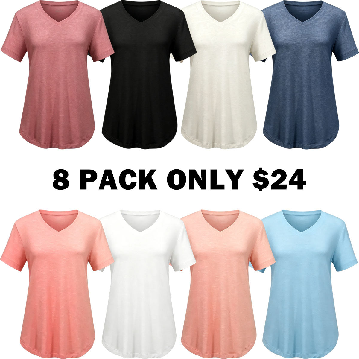V Neck T Shirts for Women