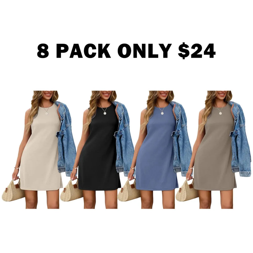 Casual Summer Sundresses Sleeveless Tank Dress