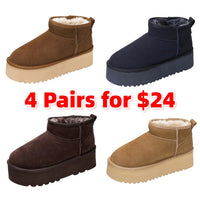 4-Pairs (Mocha Suede,Navy Suede,Brown,Khaki Suede)
