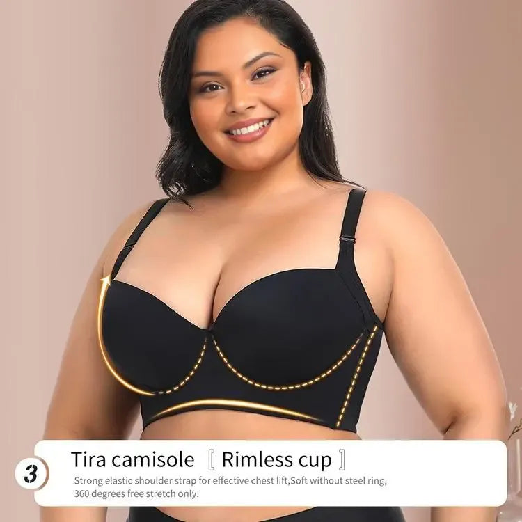 Plus size girls' bra, comfortable, slimming and anti-sagging